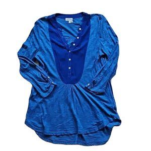 Blue Henley tunic, size M